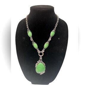 Vintage Green Turquoise Nevklace